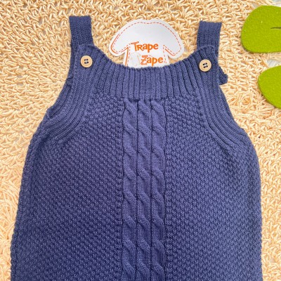 Jardineira de linha pipoca marinho